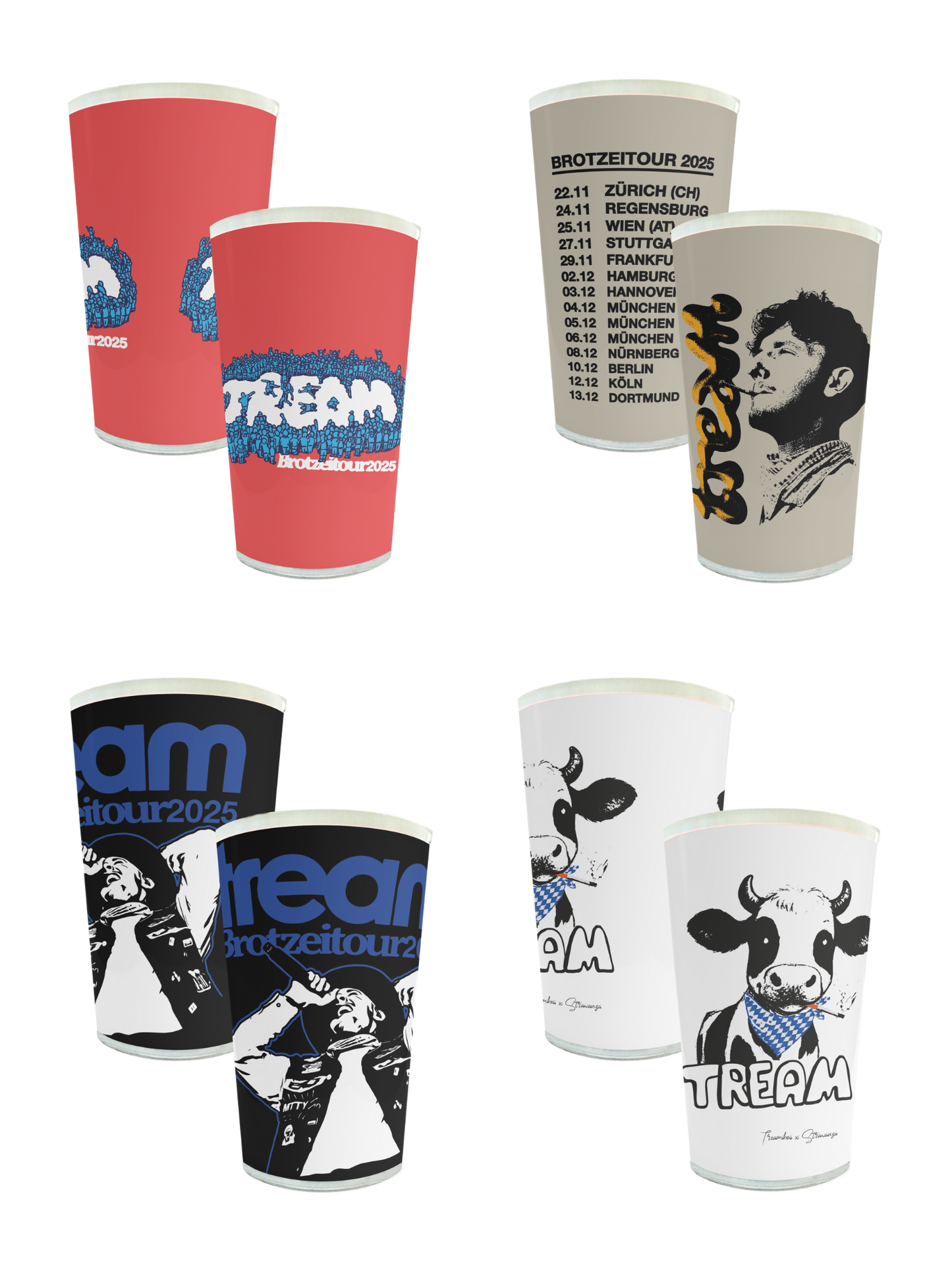 4-er Becherset Brotzeitour